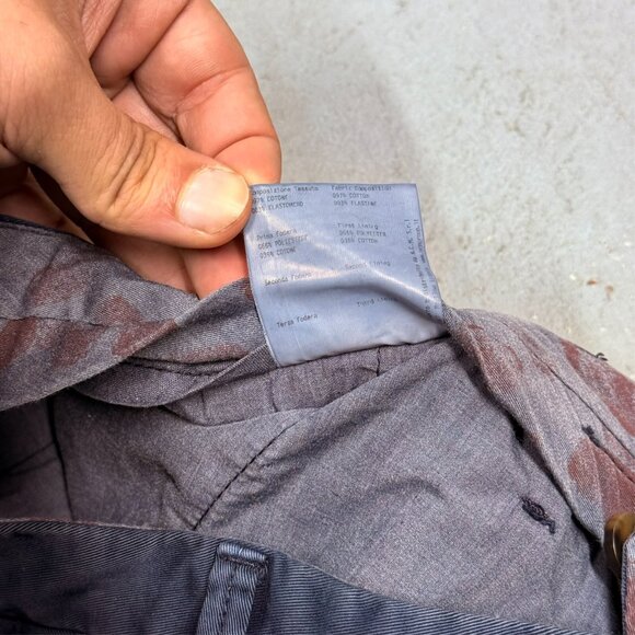 Asfalto Chinos Made in Italy Navy Blue W33 x L28 - Picture 9 of 10